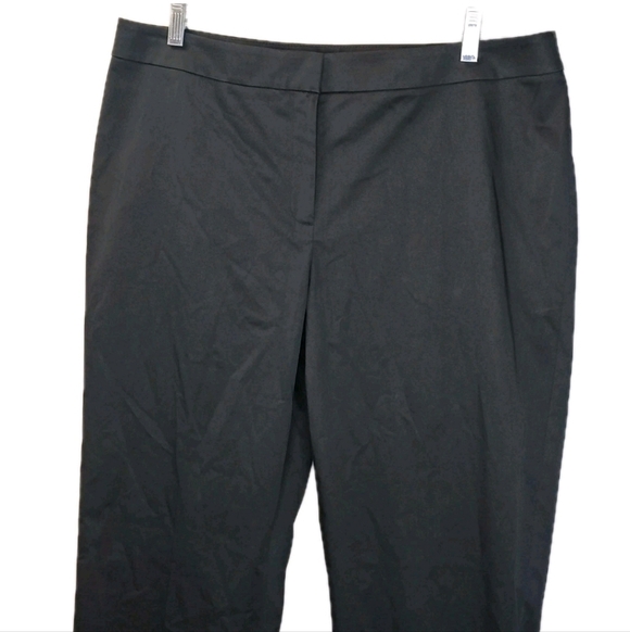 Lafayette 148 New York Trouser Pants Sz 12 34/33 Black Stretch Cotton Slacks Nwt - Picture 6 of 10